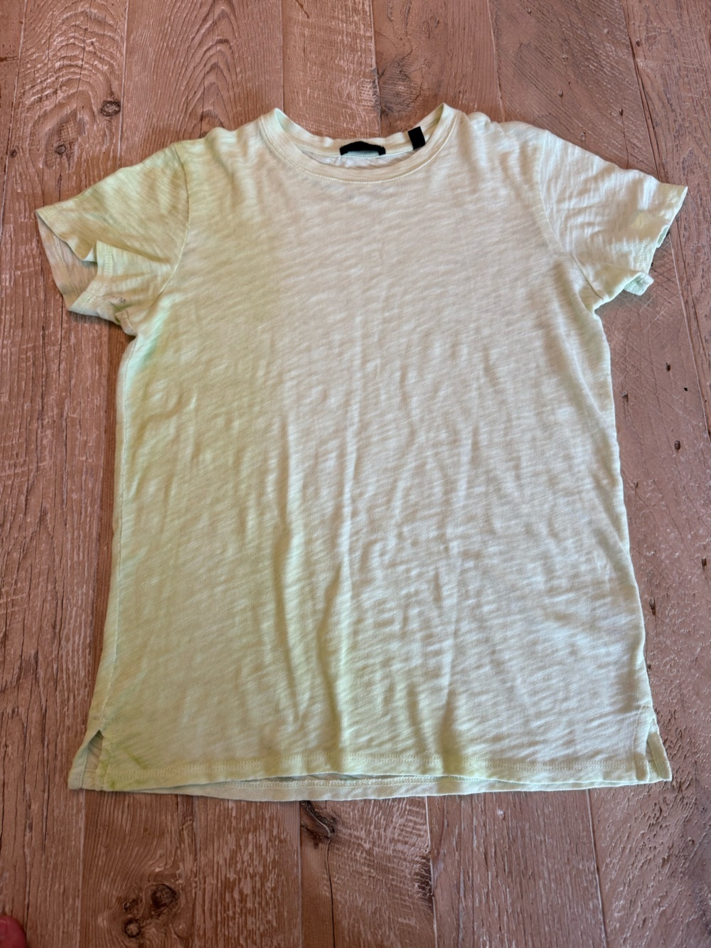 ATM Anthony Thomas Melillo Women's Short Sleeve Crewneck Ombré Tee Light Lime XS - Picture 2 of 10